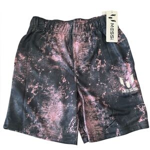 Messi Black and Pink Athletic Shorts- Size Kids Large (10/12)